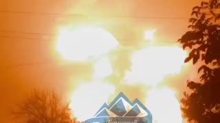 A fuel depot in Shakhtyorsk, Donetsk was attacked by Ukrainian forces..