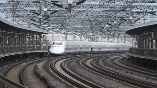 Shinkansen at the Odawara Station