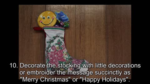 How To Make A Christmas Stockings