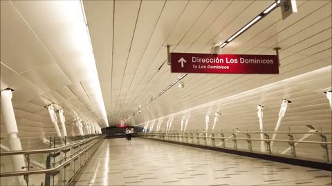 Metro Line 3 Universidad de Chile in Santiago, Chile