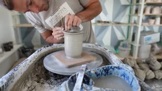 A Typical Day in the Pottery Studio