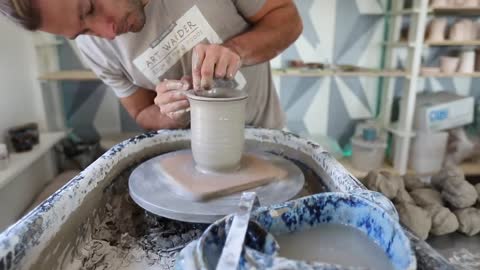 A Typical Day in the Pottery Studio