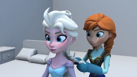 Elsa vs Anna Bad Hair
