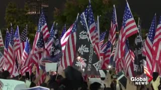 Hong Kong protesters honor US and Trump
