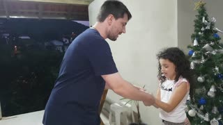 Dad Bamboozles Daughter with Fun Trick