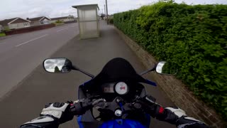 Motorcycle Avoids Car, Forced to Go Off-Road
