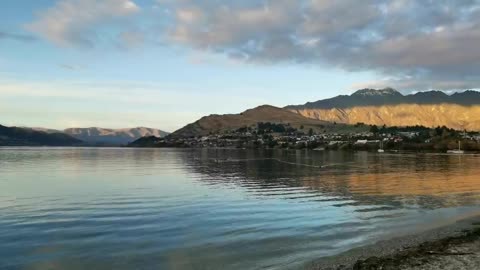 The peaceful Queenstown Lake