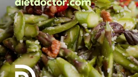 1-Min Recipe • Low-carb asparagus salad