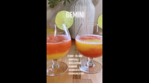 Cocktails for the Zodiac Signs/ Gemini