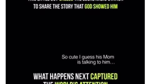 MUST WATCH!! Young child talked to God and called the radio station to talk about it!