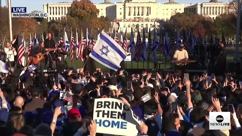 LIVE: March for Israel draws thousands in pro-Israel rally in Washington D.C.
