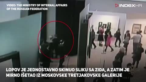 Pogledajte kako je ovaj majstor ukrao sliku iz poznate galerije u Moskvi