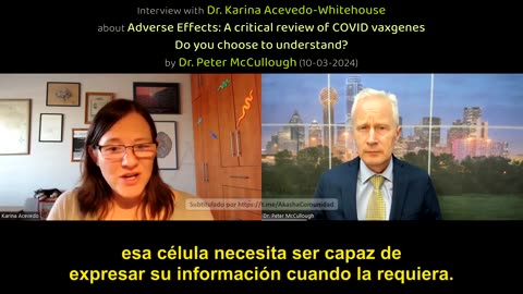 Dr Peter McCullough entrevista a la Dr Karina Acevedo Whitehouse
