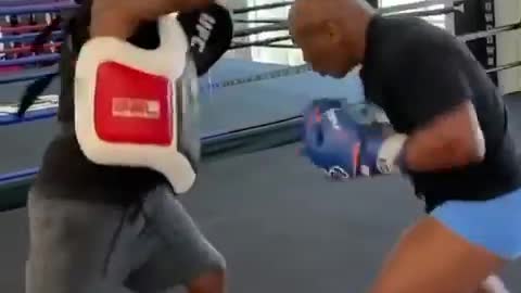 New video of Mike Tyson training for Roy Jones match goes viral