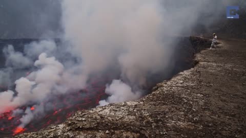 Drone Captures Incredible Lava Lakes