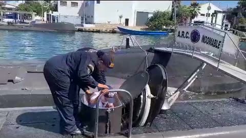 ¡Magnífico! Dos niños cumplieron su sueño de ser marinos