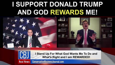My Pillow CEO and Founder Mike Lindell Shares why He Supports Donald Trump and God Rewards Him!