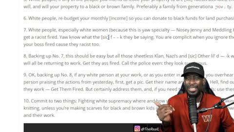 BLM. 10 demands for white people. Lmao 🤣🤣