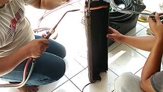 Relaxing Air Conditioner Service Video