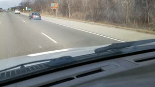 Tire Separates from Rim on Highway