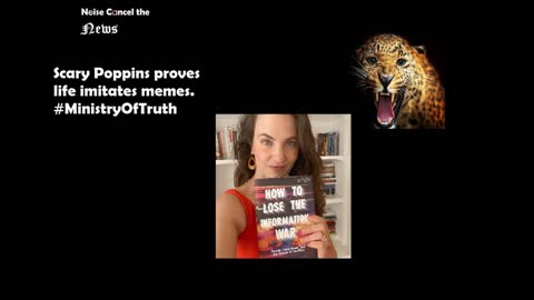 #ScaryPoppins Nina #Jankowicz proves live imitates memes. #ministryoftruth