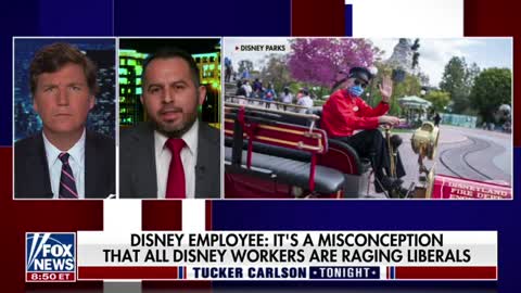 A Disney employee tells Tucker Carlson that Disney does not speak for the silent majority who support Florida's anti-grooming law