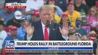 Trump praises a 100yo vet at Rally