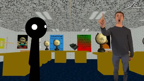 Stickman vs Baldi's Basics in Education and Learning _ Animation