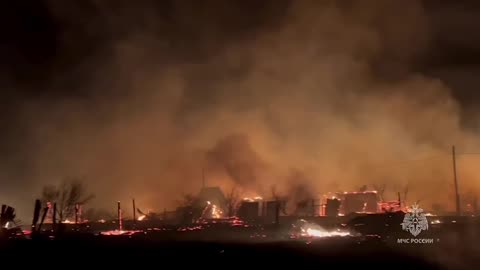 Entire Village is Burning in Russian Buryatia