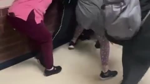 Black Kids Fighting On The First Day of School