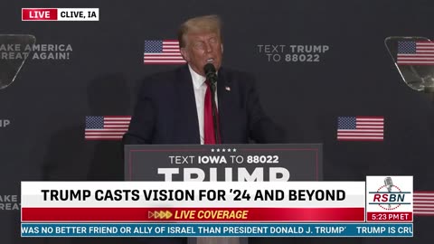 FULL SPEECH: President Donald Trump Speaks in Clive, IA - 10/16/2023