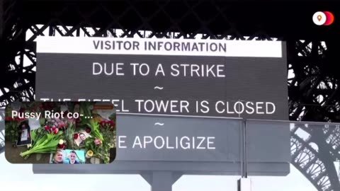 Eiffel Tower CLOSED due to strike