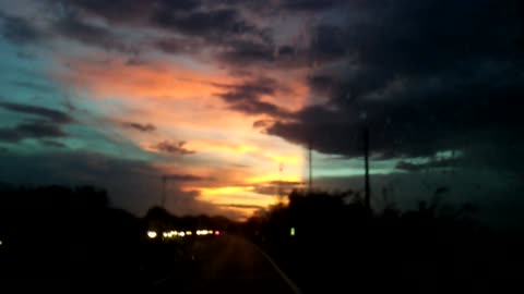 Bizarrely beautiful sunset in Puerto Rico