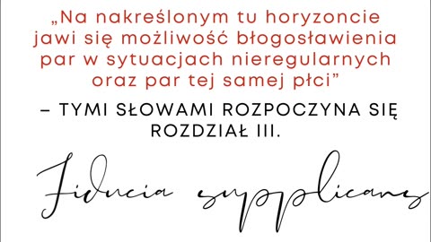 Papież Franciszek Daje Zgodę na Błogosławienie Związków Homoseksualnych ale „bez zmiany doktryny”