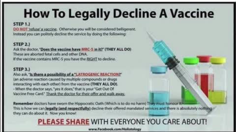 That vaccination thing - let's look at the SCIENCE.