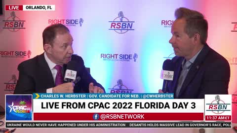 Charles W. Herbster Candidate for Nebraska Governor Interview with RSBN's Brian Glenn at CPAC 2022
