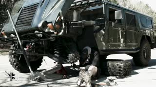 Replacing Front End Springs on an H1 Hummer