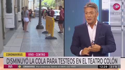 Argentinian Reporter Carlos Ferrara Collapses On-Air At Covid Testing Site
