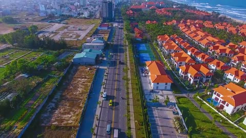 [VietNam] My Khe Beach in Danang | Aerial View | One of 10 Most Popular Beaches | 4K Drone