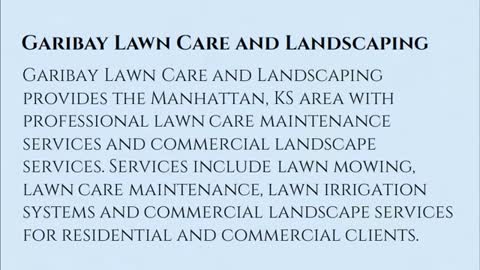 Manhattan KS lawn care maintenance service