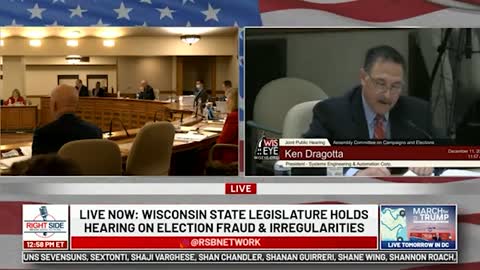 Witness #5 Speaks at Wisconsin Legislature Hearing on Election Integrity. 12/10/20.