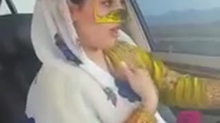 Persian girl dancing to bandari song