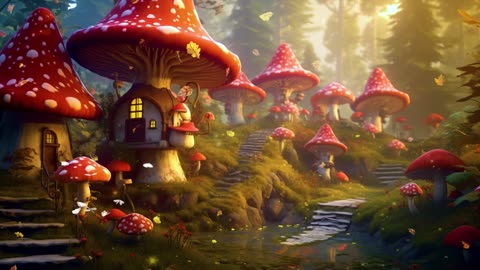 Magical Mushroom Forest Ambience 🌿🍄✨ Anti-Stress & Fatigue, Sleep Well, Relaxation, Meditation ✨💫