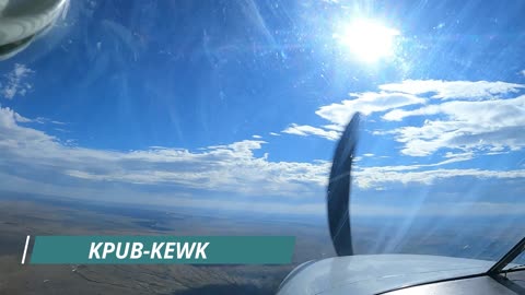 Flight home from the weekend getaway! KPUB-KEWK