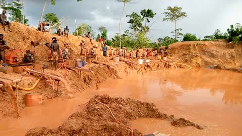 Iligal Miners Distroyed Lands and Water Bodies in Ghana