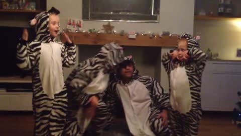 We Wish You a Merry Christmas zebra style