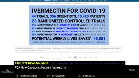 News Roundup | Ivermectin, Colombian Study, and the FDA: Cautions Against Use For Covid-19