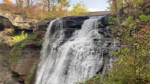Gorgeous Waterfall in Fall (Brandywine Falls)