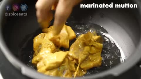 Deep Fry The Marinated Mutton
