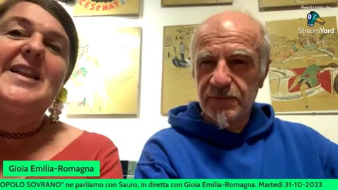 “LEUROPA ED IL POPOLO SOVRANO” ne parliamo con Sauro, in diretta con Gioia Emilia-Romagna